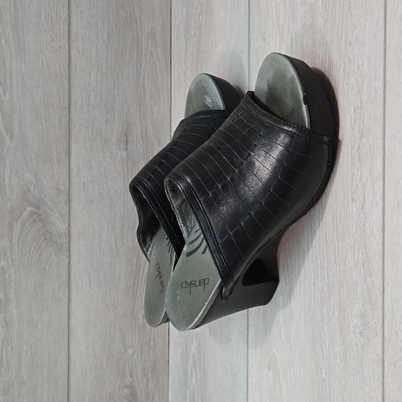 Dansko Women Leather Heels Sandals shoes sz 40/9.5-10 - Picture 1 of 12